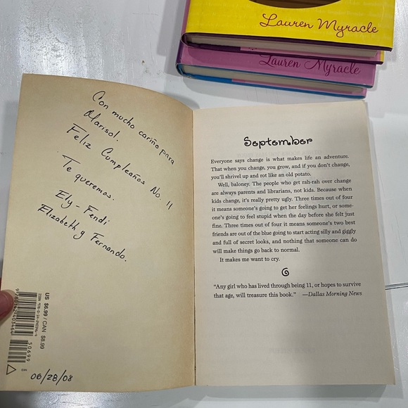 Eleven Twelve Thirteen by Lauren Myracle Lot of 3 YA Books Teen Tween Hardcover - Picture 9 of 9